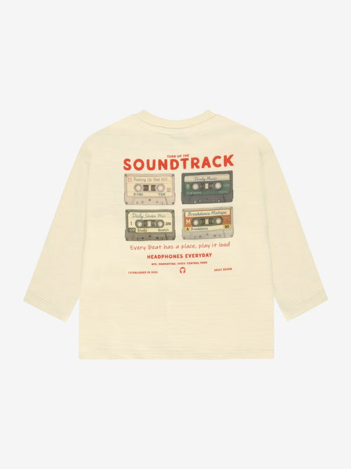 Daily Seven - t-shirt beige imprimé