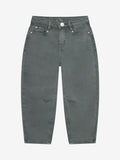 Daily Seven - Pantalon coupe barrel vert