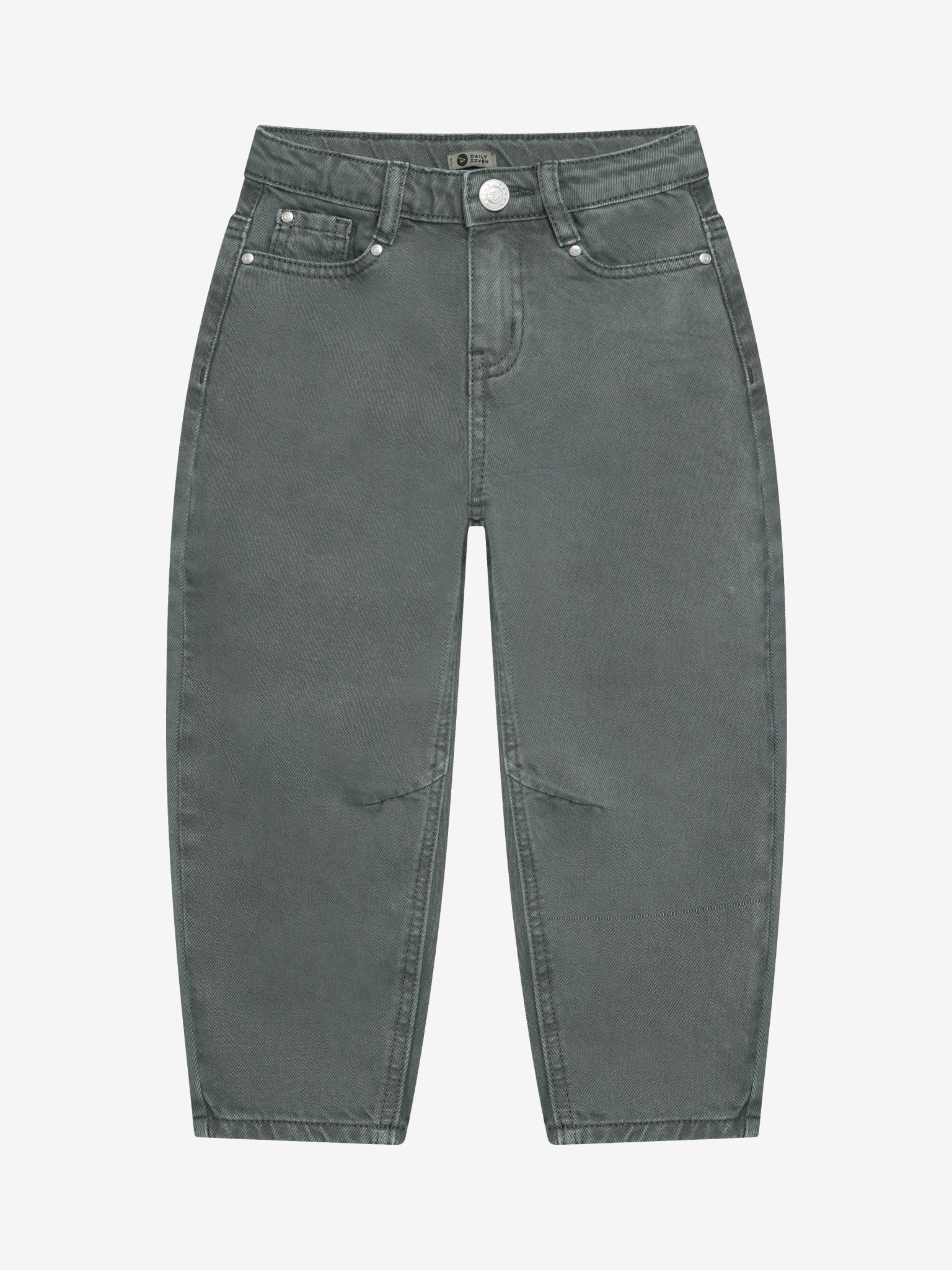 Daily Seven - Pantalon coupe barrel vert