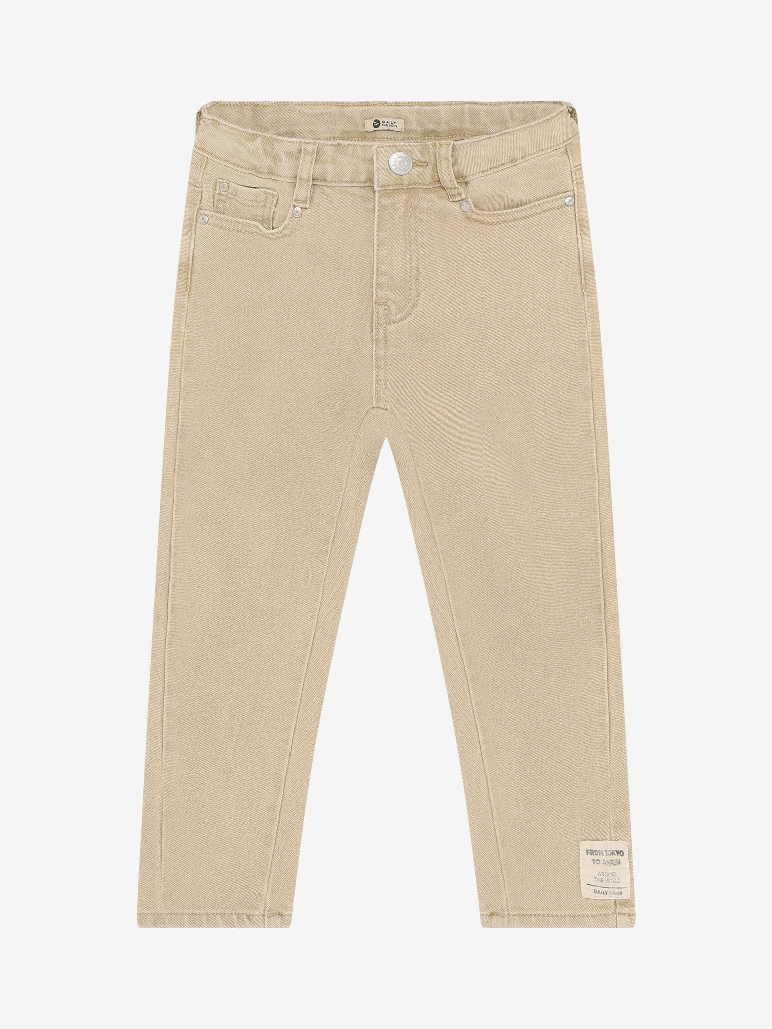 Daily Seven - Pantalon beige coupe décontractée