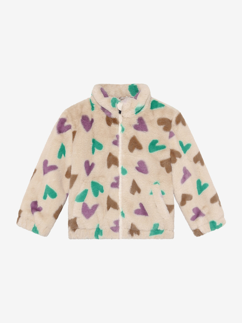 Daily Seven - Veste peluche en coeurs