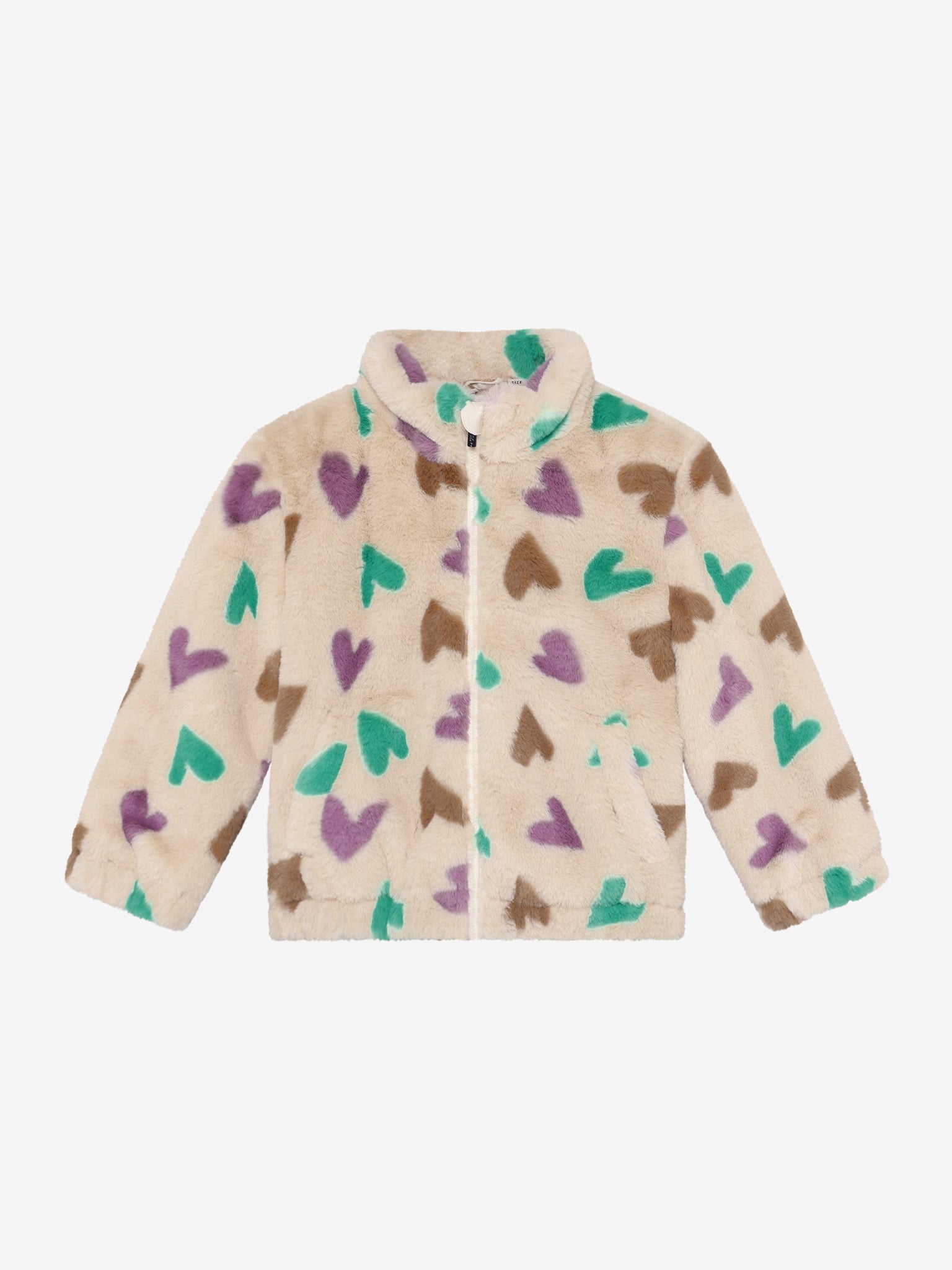 Daily Seven - Veste peluche en coeurs