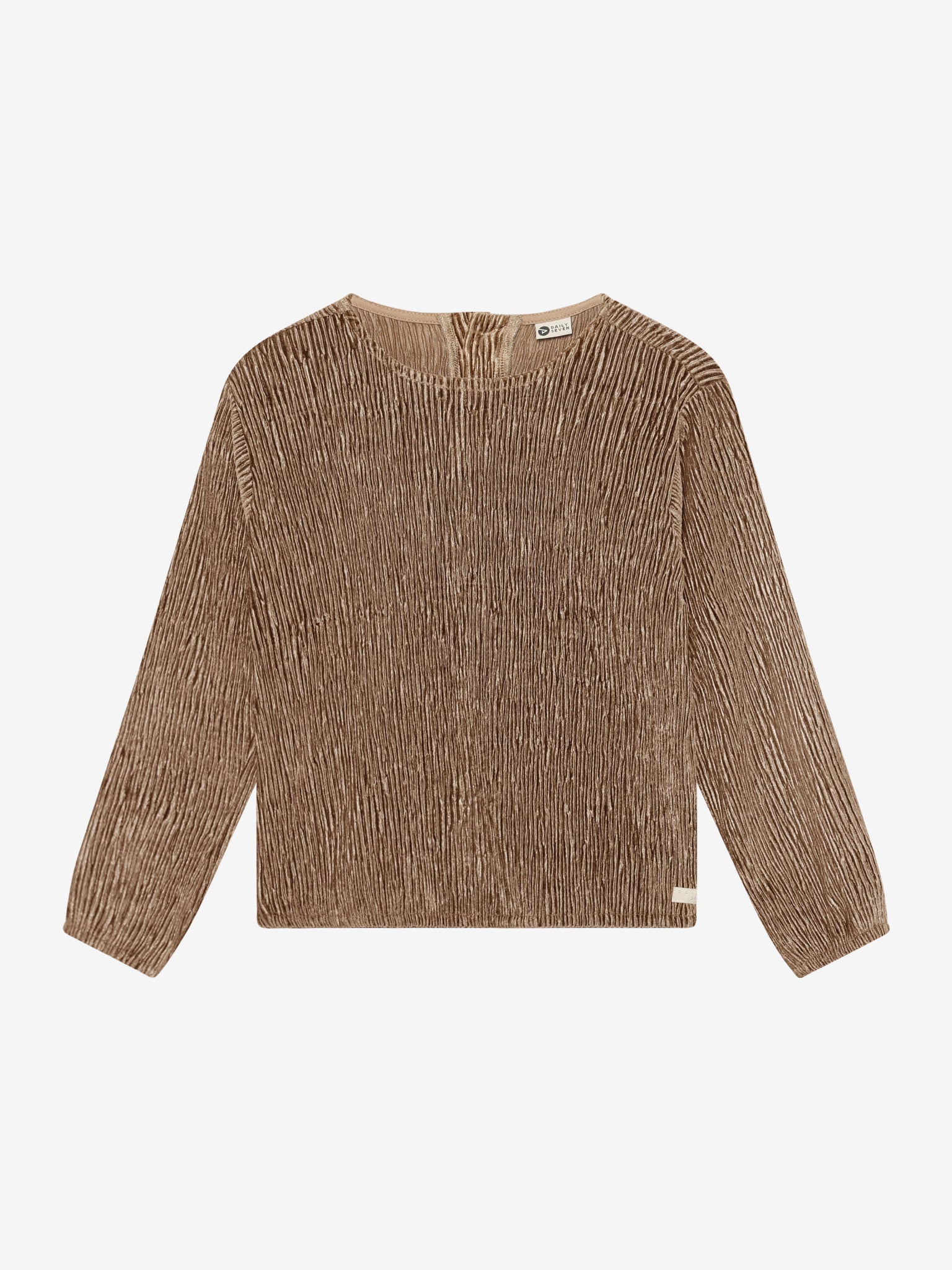 Daily Seven - T-shirt manches longues en velours