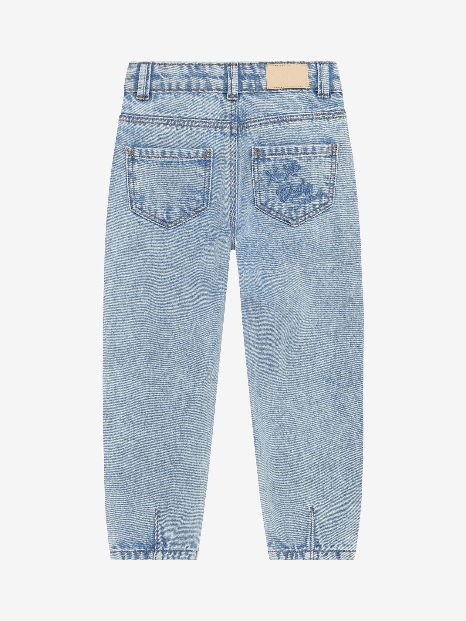 Daily Seven - Jean mom fit coeur brodé