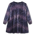 BILLIEBLUSH . Robe plissee indigo blue