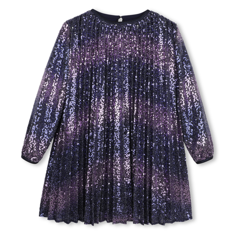 BILLIEBLUSH . Robe plissee indigo blue