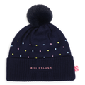 BILLIEBLUSH . Bonnet à strass multicolors indigo