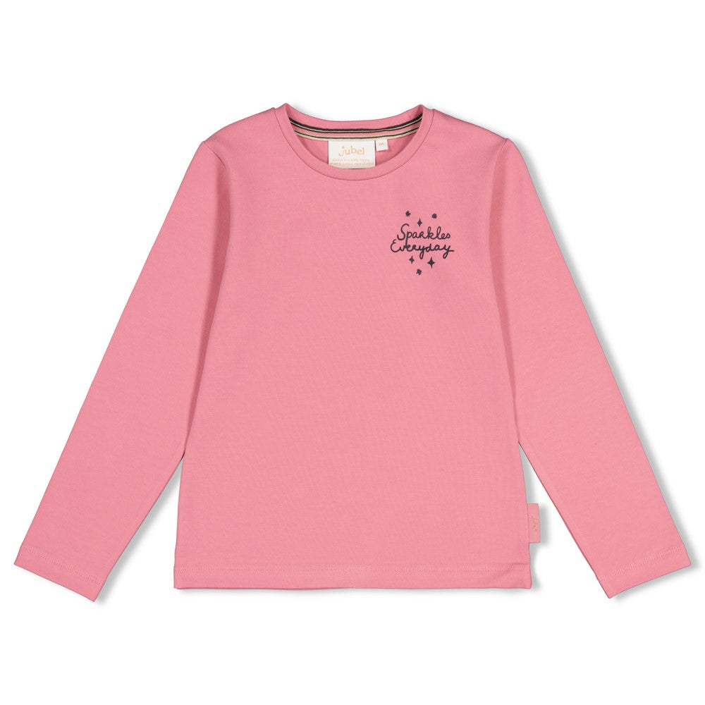 Jubel * T-shirt manches longues imprimé dos rose