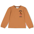 Jubel * T-shirt manches longues camel avec imprimé