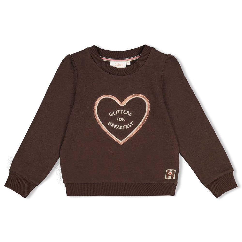 Jubel * Sweat-shirt marron