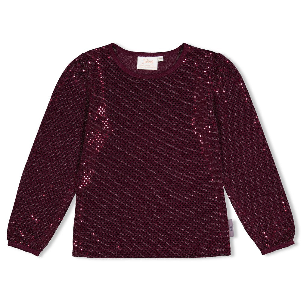 Jubel * T-shirt manches longes à paillettes