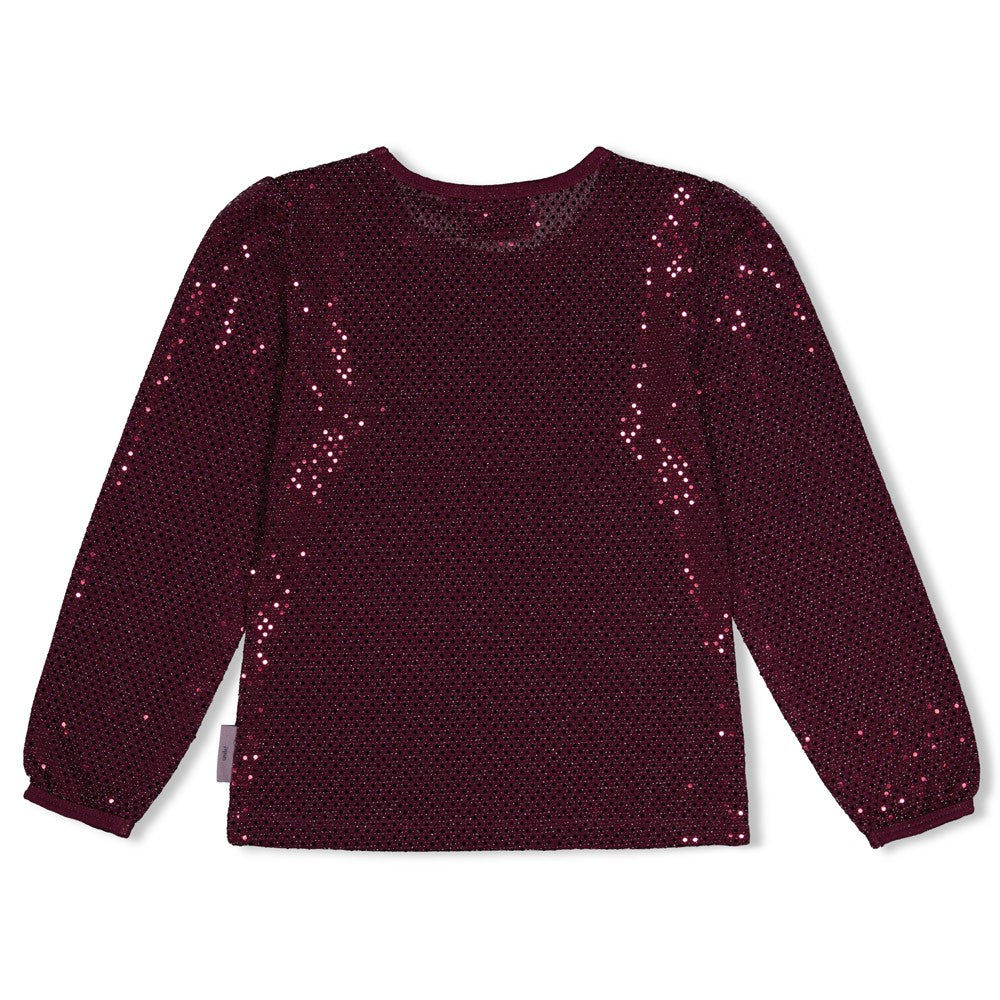 Jubel * T-shirt manches longes à paillettes