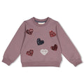 Jubel * Sweat imprimé coeurs Daily princess