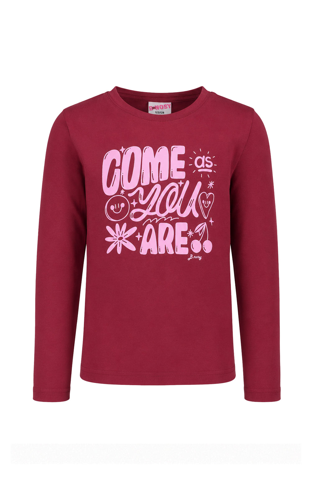 B.Nosy T-shirt tara à manches longues bordeaux