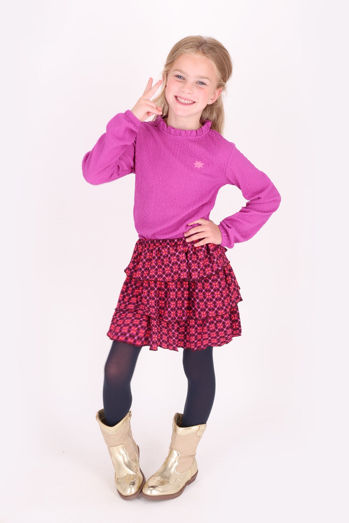 B.Nosy - T-shirt Talia à manches longues violet