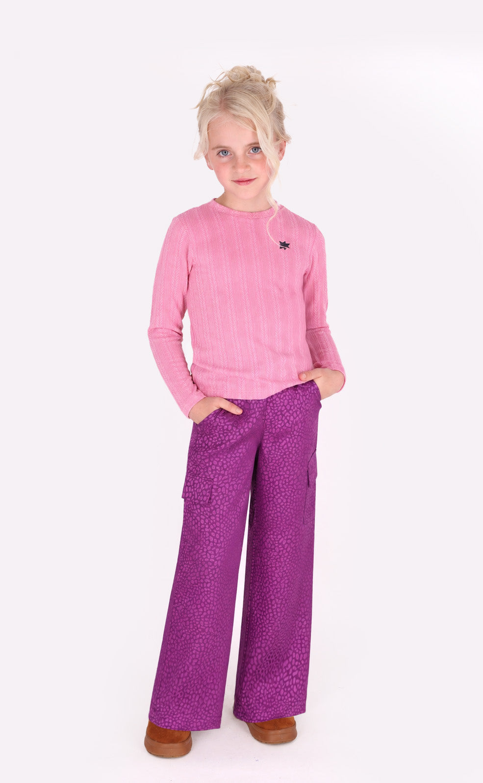B.Nosy - Pantalon cargo pinky rose