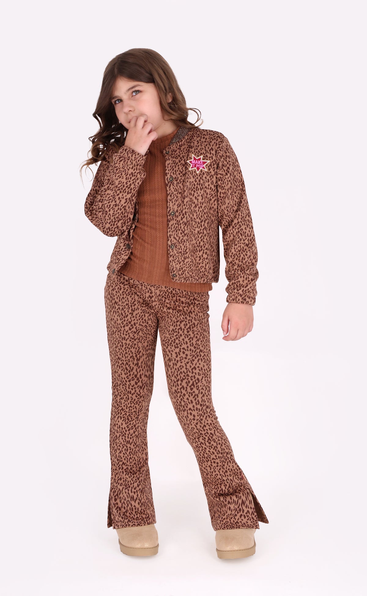 B.nosy - Pantalon évasé panthère