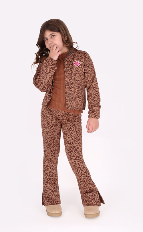 B.nosy - Pantalon évasé panthère