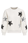 B.NOSY *Collection fêtes*  Pull Shana blanc étoile